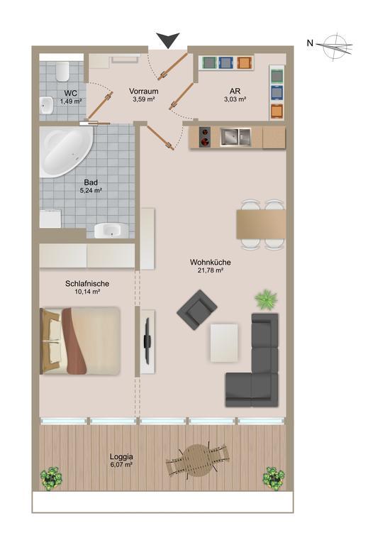 Appartement Balcony Dream Mariahilf 29 *